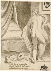 Leda e il cigno (dalla serie: Amorosi diletti degli Dei)